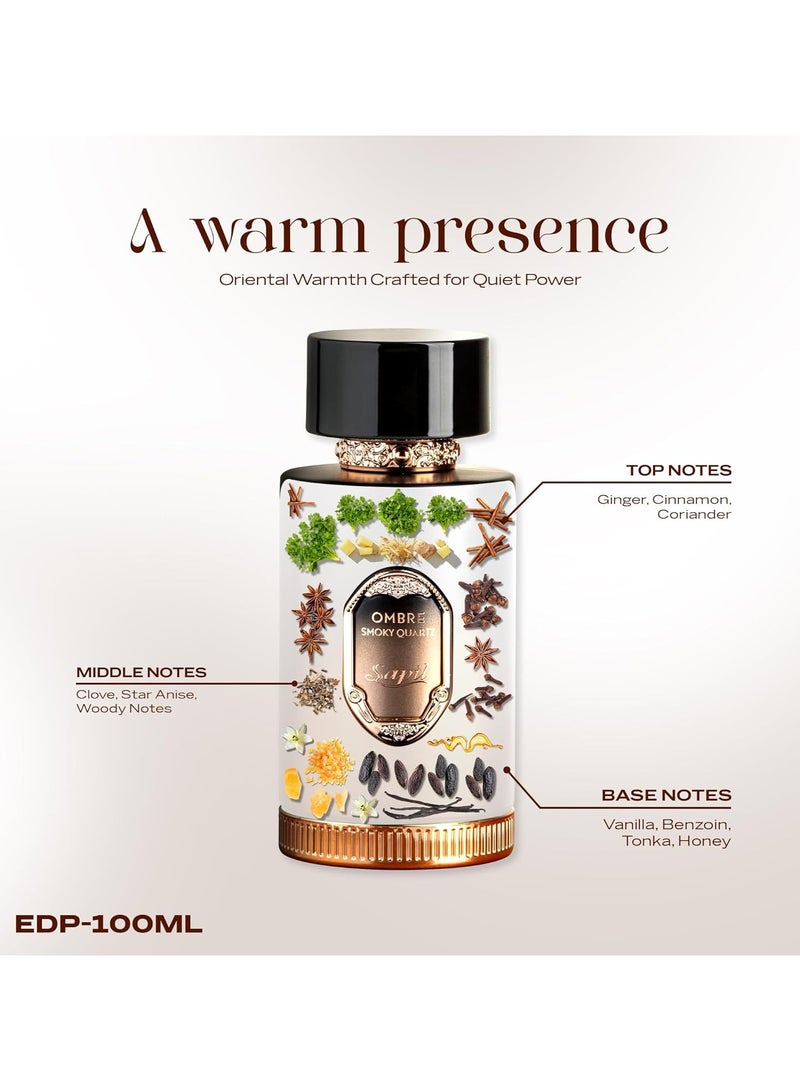 sapil Ombre Smoky Quartz Eau De Parfum For Unisex - 100 ML - Image 3